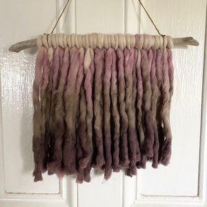 Handmade Macrame :: Driftwood Purple Natural Ombré